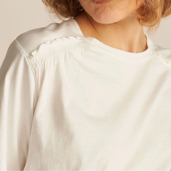 Rebecca Taylor Tee with Smocking, black, XS - Picture 7 of 7